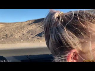 traveling through the las vegas wilderness and blowing a friend right in the car